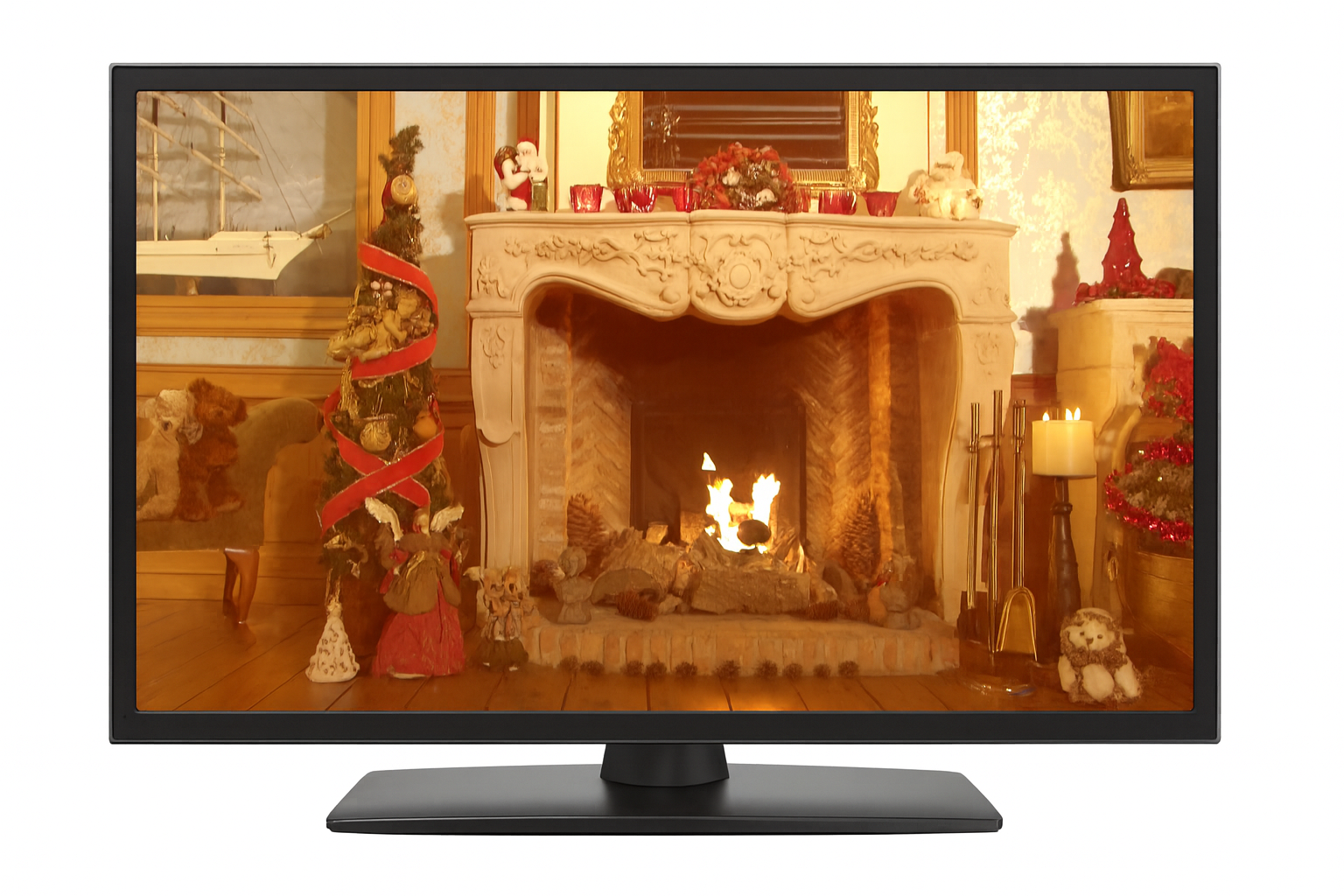 Christmas Fireplace - Fire Sound