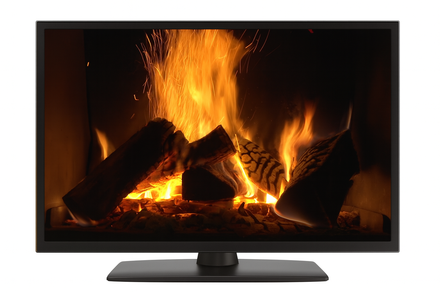 Fireplace + Piano Music