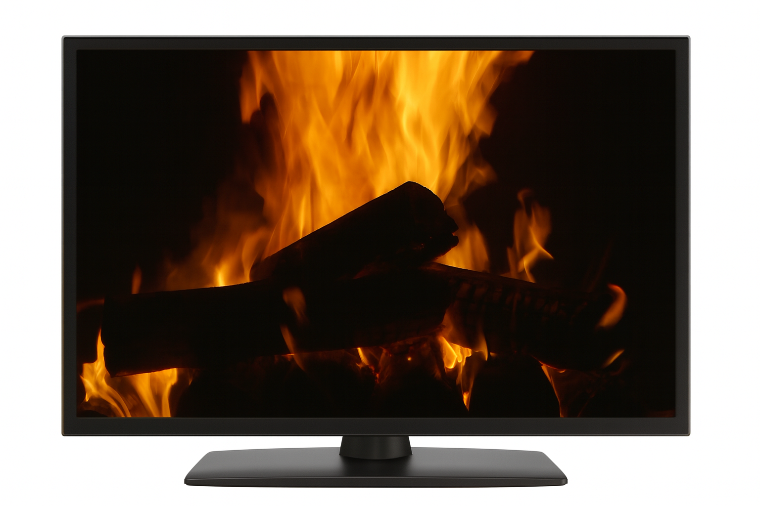 Fireplace with Crackling Fire Sounds