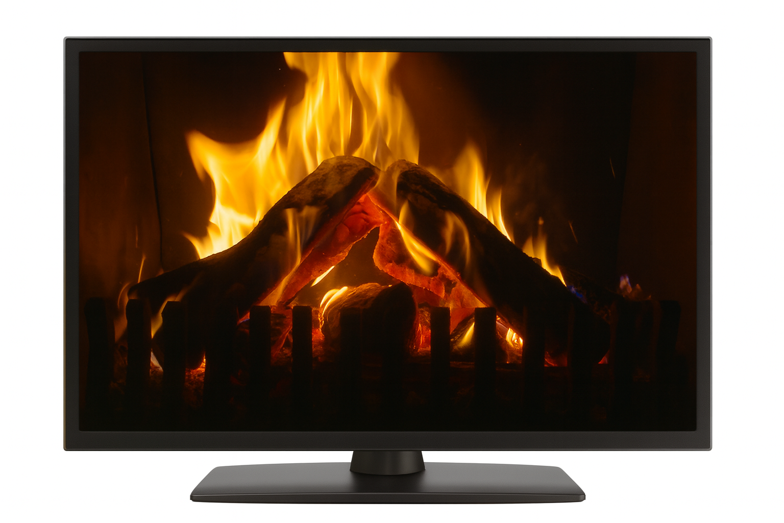 Fireplace with Jazz Music