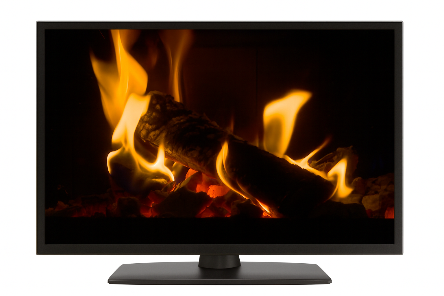 Glowing Fireplace without Sounds