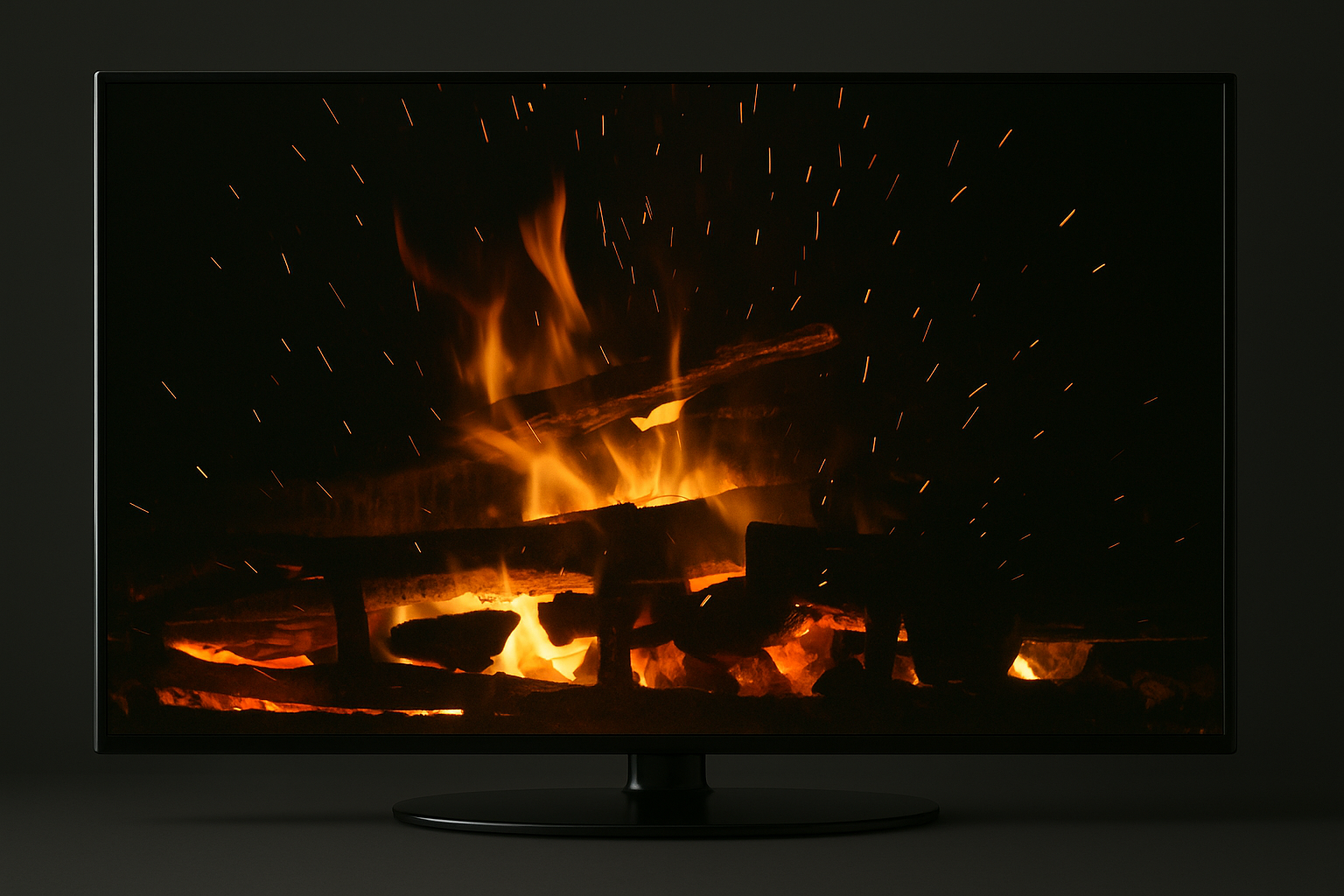 Mixed Wood Fireplace with Fire Sounds