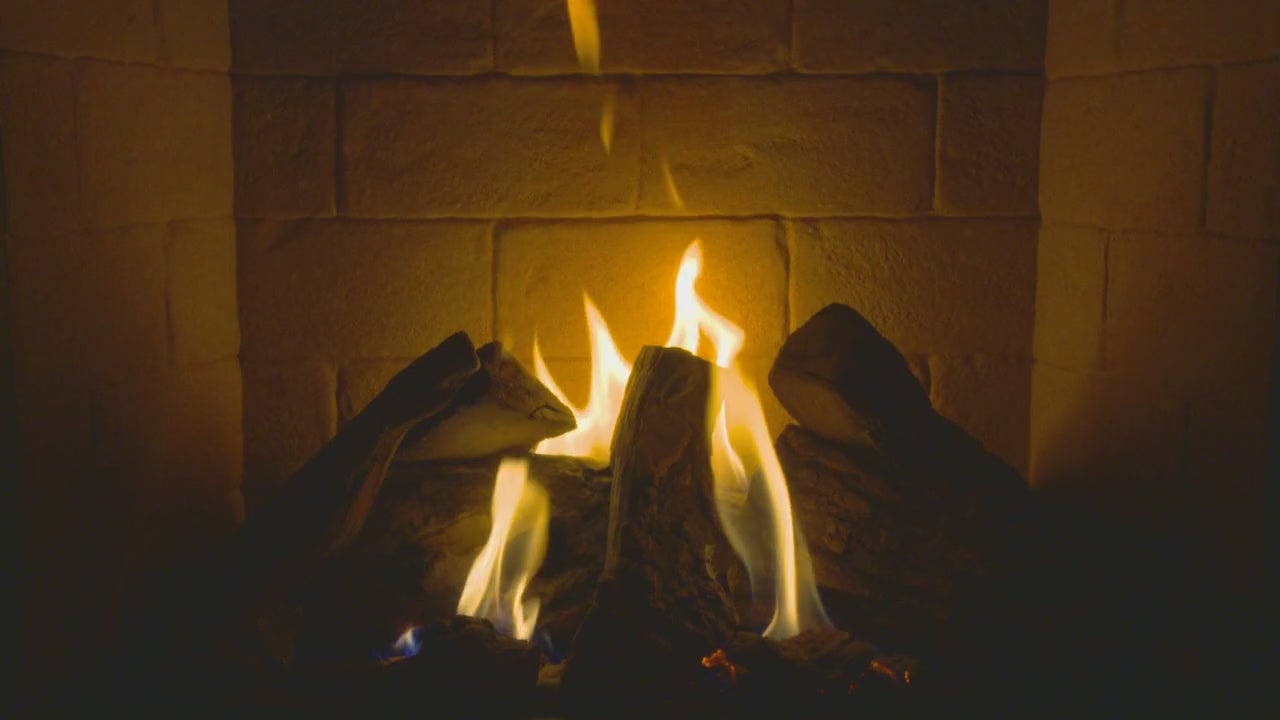 Electric Italian Fireplace with Fire Sounds